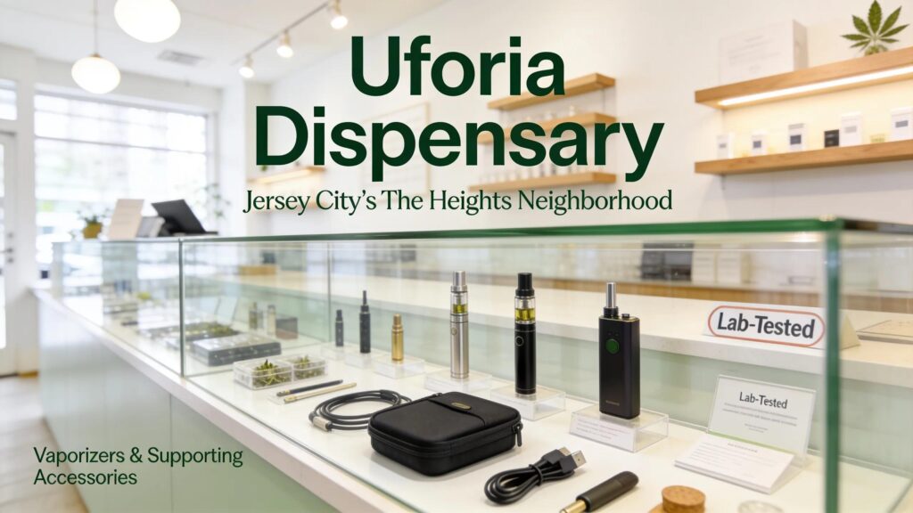 Uforia Dispensary in Jersey City's The Heights neighborhood carries lab-tested vaporizers and supporting accessories