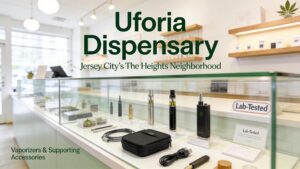 Uforia Dispensary in Jersey City's The Heights neighborhood carries lab-tested vaporizers and supporting accessories