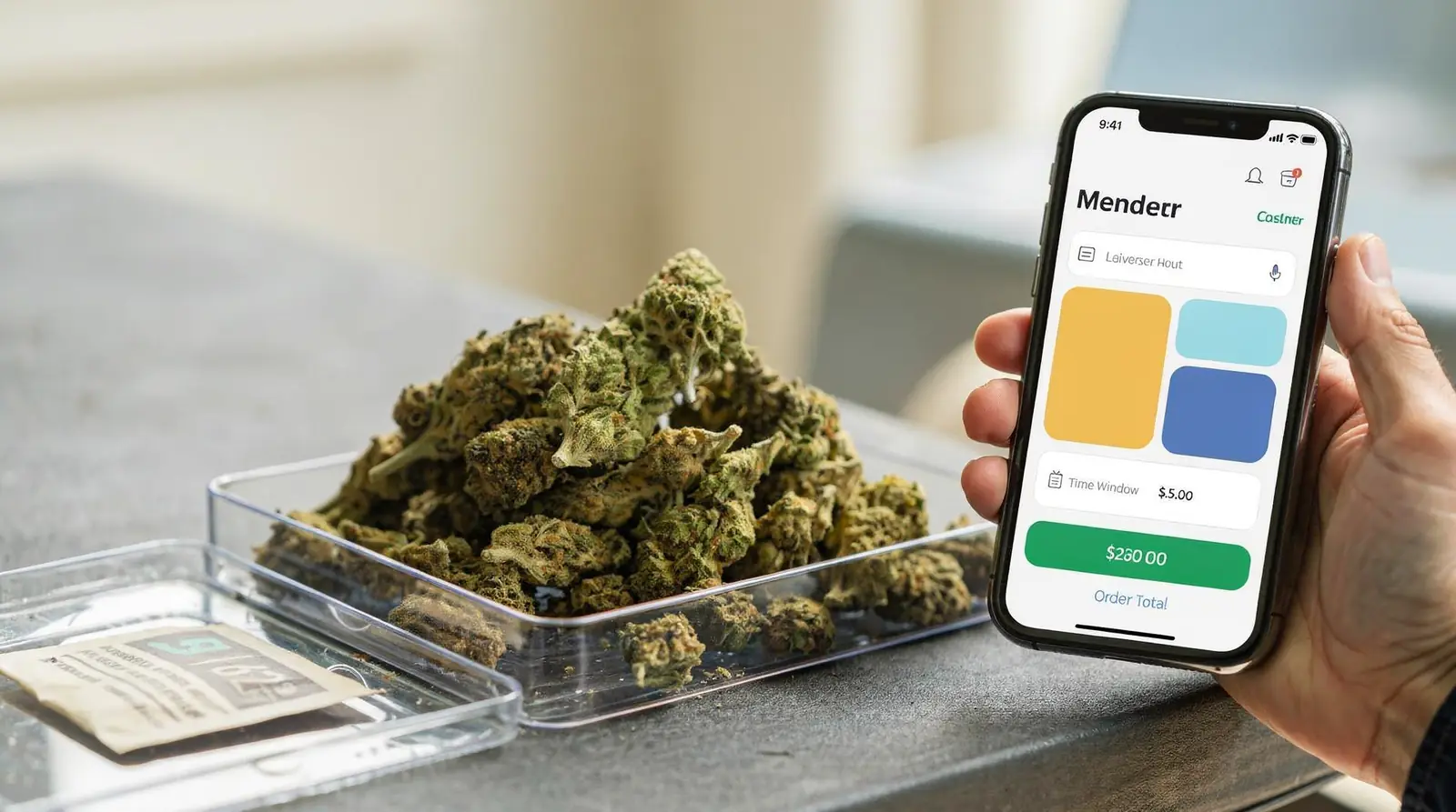 Customers start by shopping the online menu and selecting delivery at checkout.; Shoppers then confirm