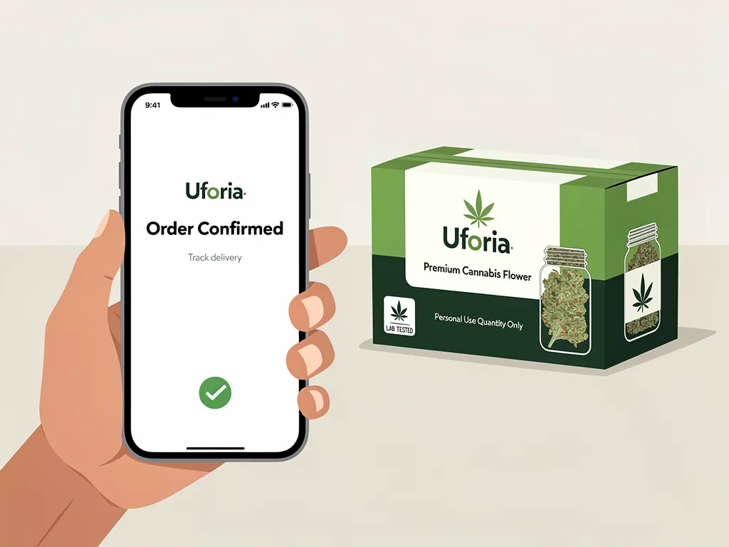 Four-step process for ordering cannabis delivery online
