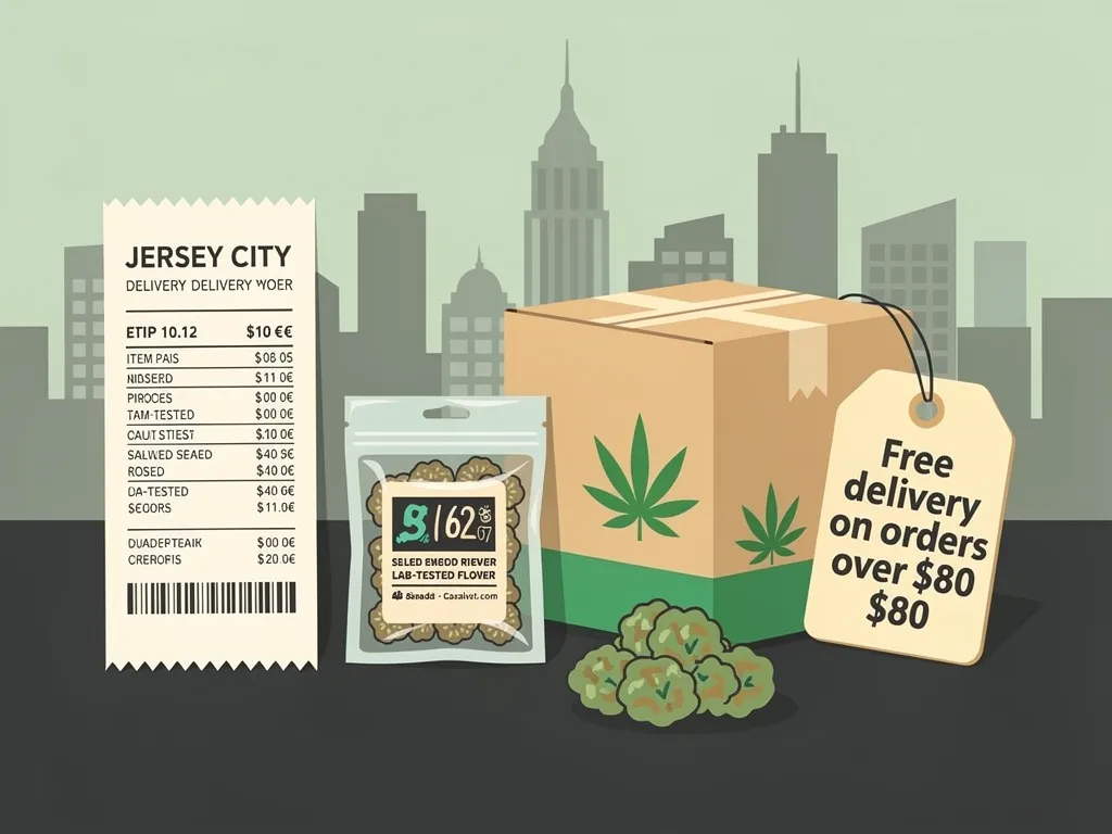 Cannabis delivery fee and free-delivery threshold breakdown