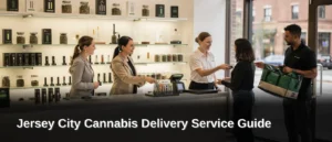 Four simple steps connect Jersey City customers to a legal cannabis order: browse, select, verify