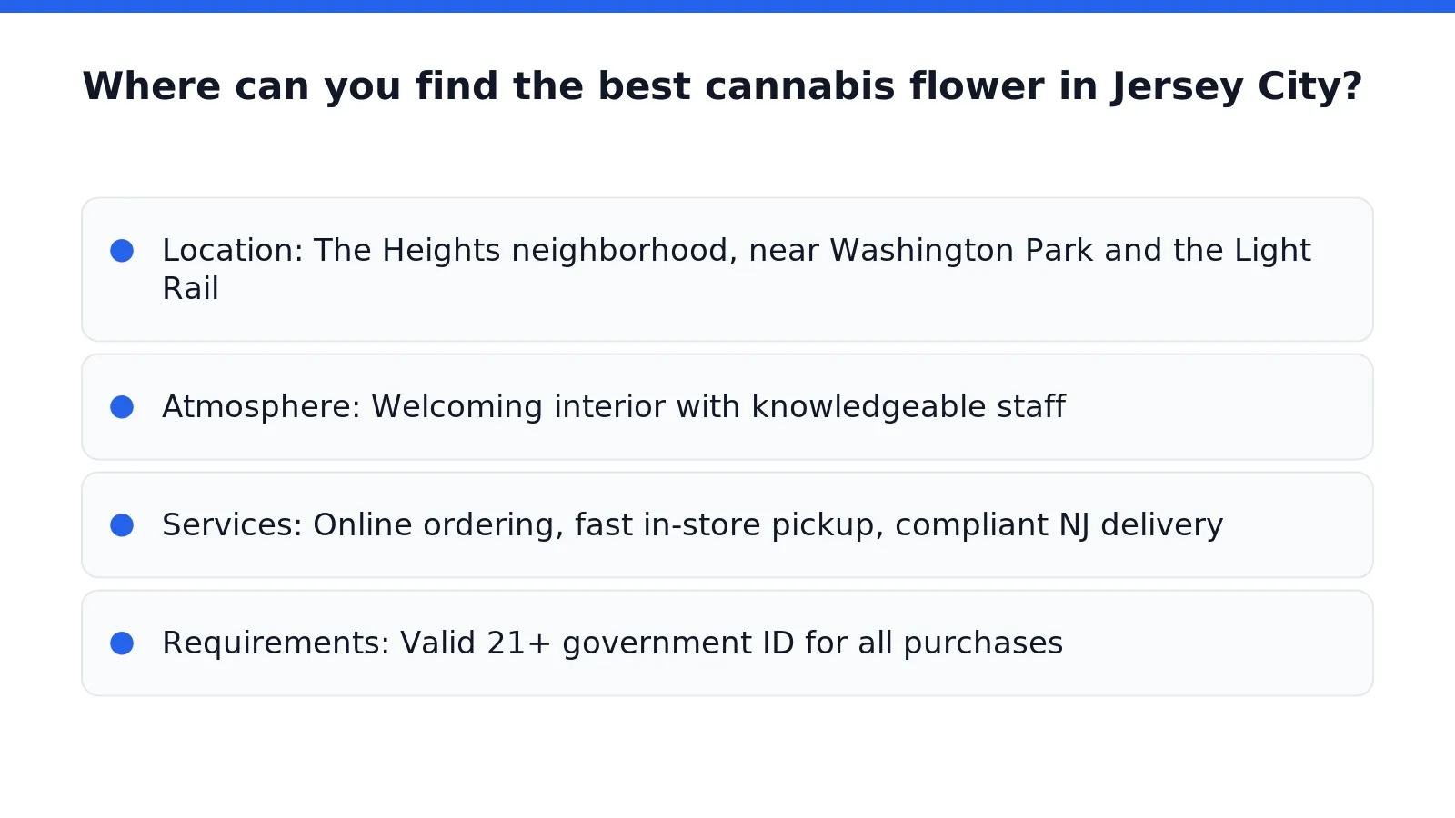 Where can you find the best cannabis flower in Jersey City